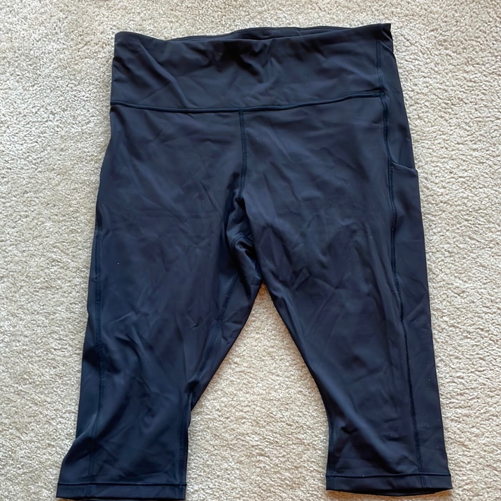 Athleta Ultimate Stash Picket Crop Black Size 2X